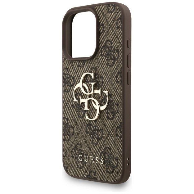 Guess 4G Strap 4G Classic Logo Case for iPhone 16 Pro - Brown 5