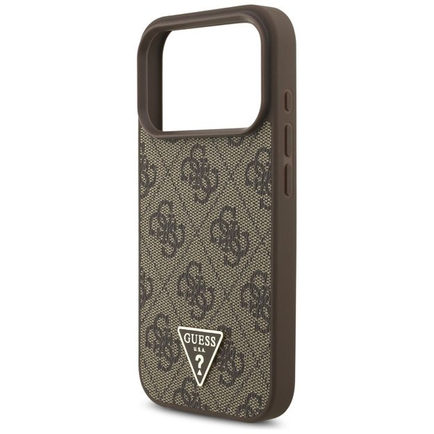 Guess 4G Strap Triangle Logo MagSafe case for iPhone 17 Pro - brown 5