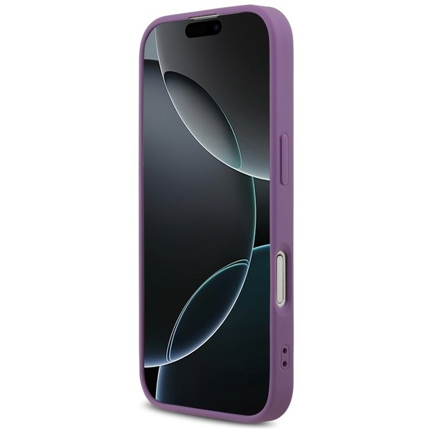 Guess Fixed Glitter Big 4G case for iPhone 17 - purple 4
