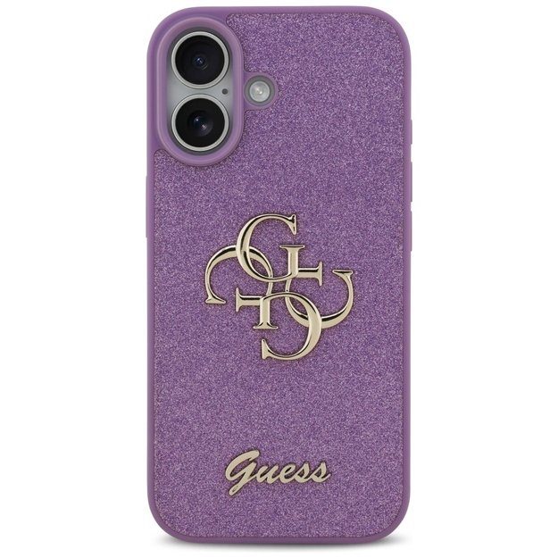Guess Fixed Glitter Big 4G case for iPhone 17 - purple 2
