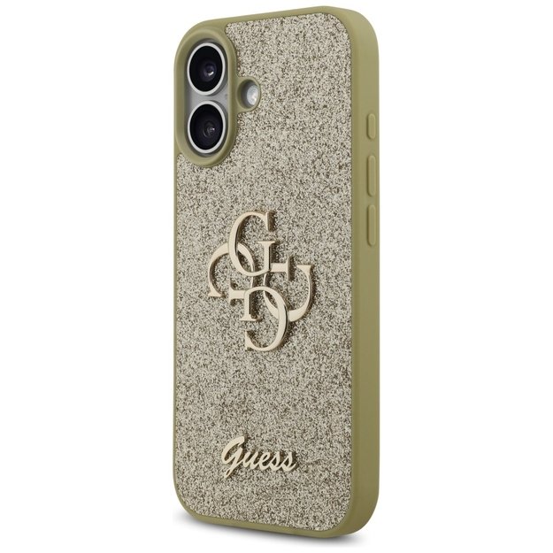Guess Fixed Glitter Big 4G case for iPhone 17 - gold 1