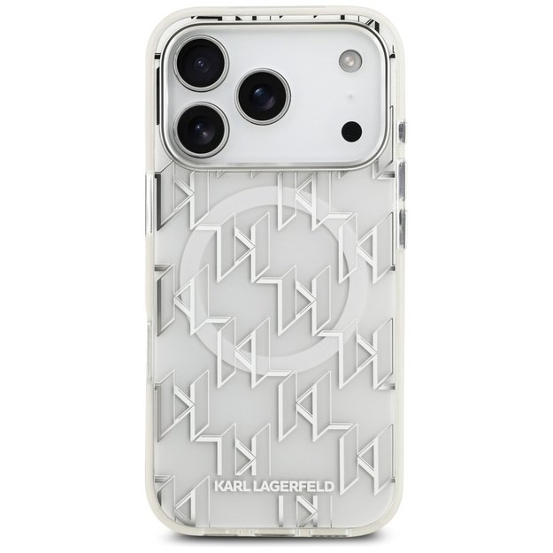 Karl Lagerfeld IML KL Monogram MagSafe Case for iPhone 17 Pro - White 2