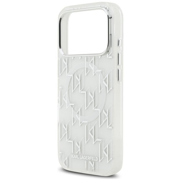 Karl Lagerfeld IML KL Monogram MagSafe Case for iPhone 17 Pro - White 5
