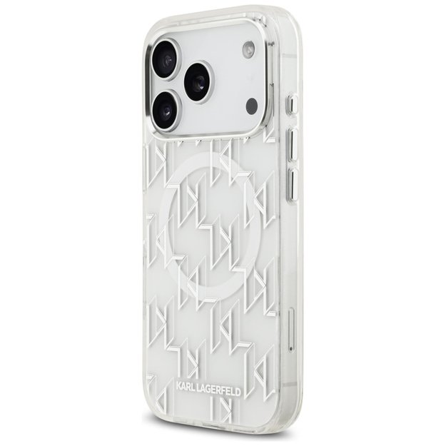 Karl Lagerfeld IML KL Monogram MagSafe Case for iPhone 17 Pro - White 1