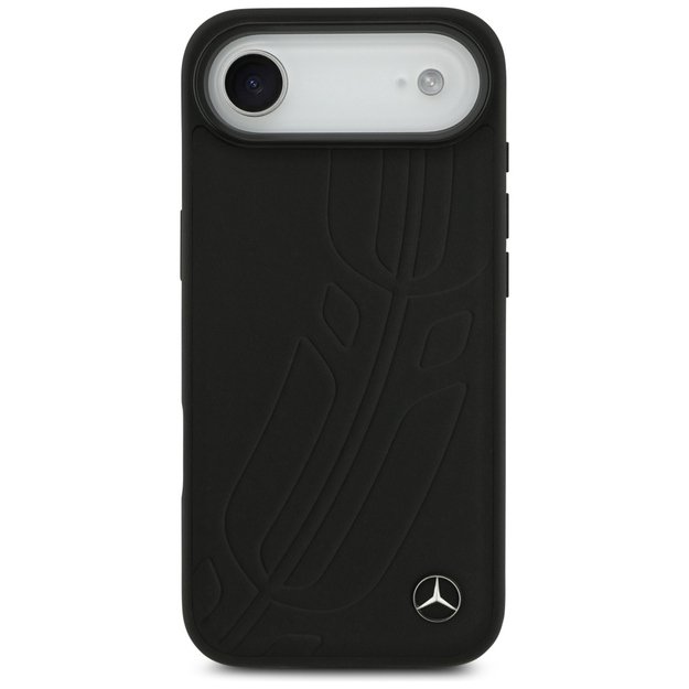 Mercedes Leather Large Laurel Leave MagSafe case for iPhone Air - black 2