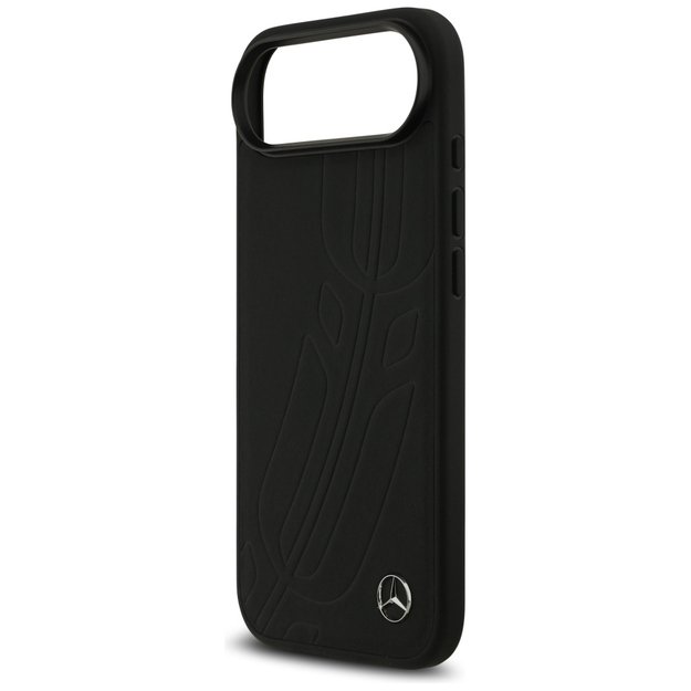 Mercedes Leather Large Laurel Leave MagSafe case for iPhone Air - black 5
