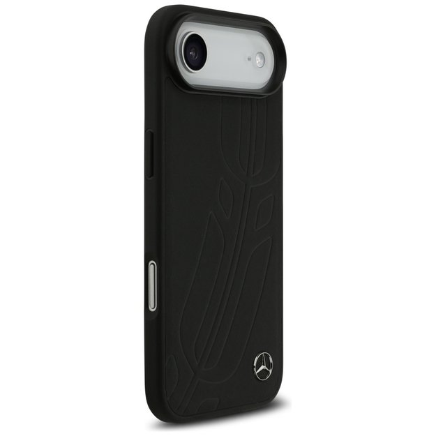 Mercedes Leather Large Laurel Leave MagSafe case for iPhone Air - black 3