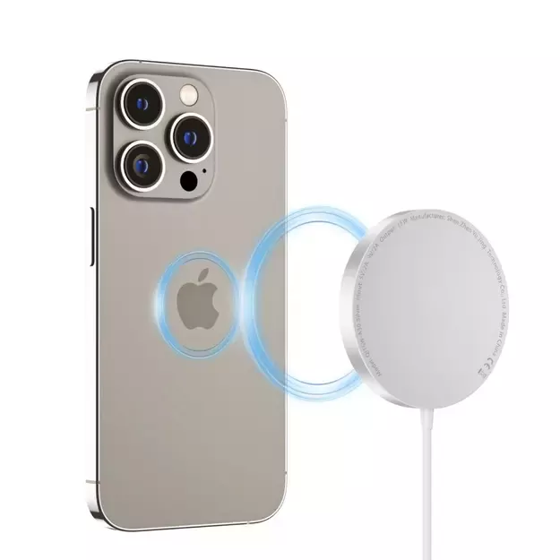 Tech-Protect QI15W-A30 MagSafe Inductive Charger with USB-C Cable - Silver 3
