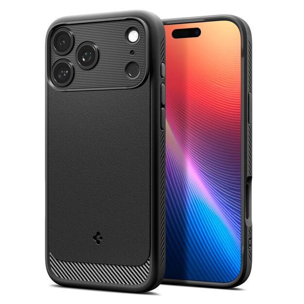 Spigen Rugged Armor Mag MagSafe Case for iPhone 17 Pro Mat - Matte Black