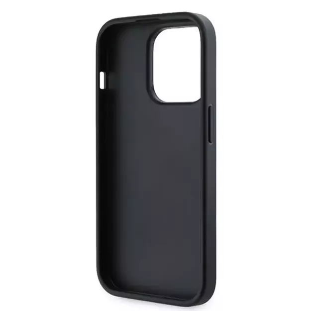 Karl Lagerfeld Diagonal Quilted Script case for iPhone 14 Pro - black 6