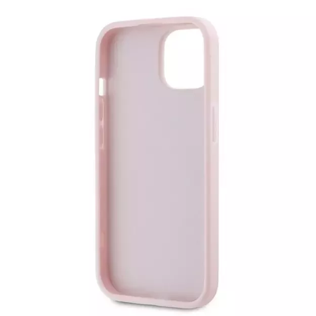 Karl Lagerfeld Diagonal Quilted Script case for iPhone 15 Plus / 14 Plus - pink 6