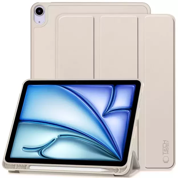Tech-Protect SC Pen Case for Apple iPad Air 10.9&quot  4th / 5th gen. (2020-2022) / 11&quot  6th gen. (2024) - Beige