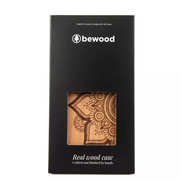 Bewood Mandala Apple Tree Wooden Case for iPhone 14 Plus - Light Brown 8