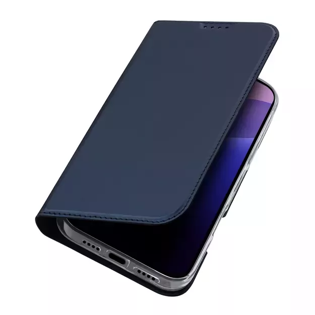 Dux Ducis Skin Pro iPhone 16 Pro Max Case with Flip and Card Slot - Blue 19
