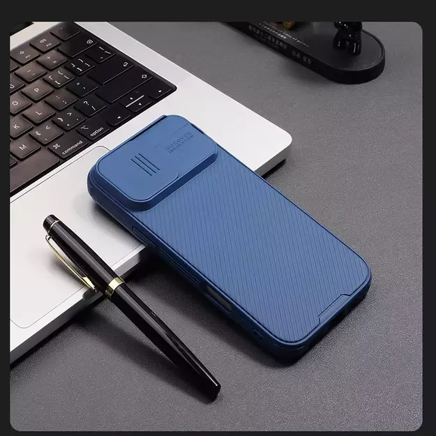Nillkin CamShield Pro Magnetic Case for iPhone 16 - blue 12