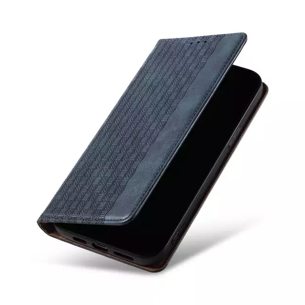 Magnet Strap Case Case for iPhone 14 Flip Wallet Mini Lanyard Stand Blue 20