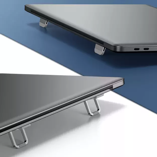 Baseus universal laptop feet stands (2 pcs.) silver (LUZC000012) 11