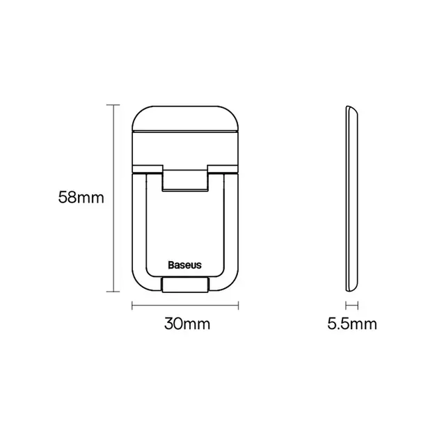 Baseus universal laptop feet stands (2 pcs.) silver (LUZC000012) 23