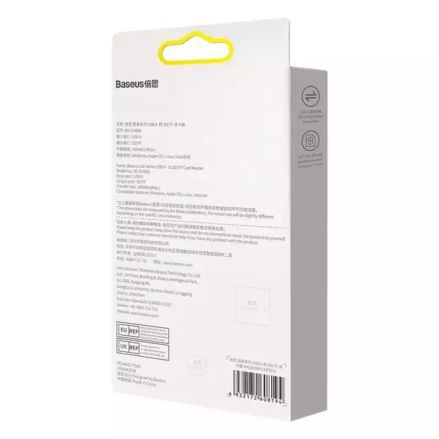 Baseus Lite Series adapter SD / TF USB card reader gray (WKQX060013) 8