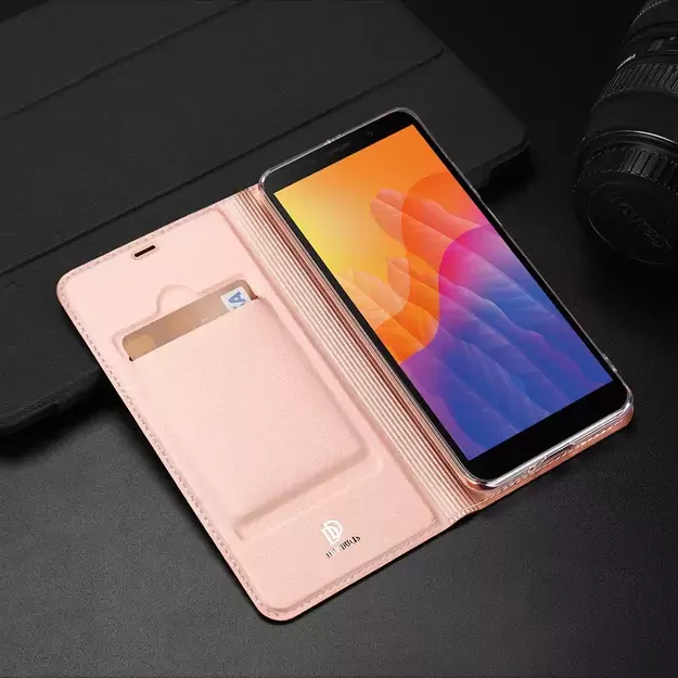 DUX DUCIS Skin Pro Bookcase type case for Huawei Y5p pink 44