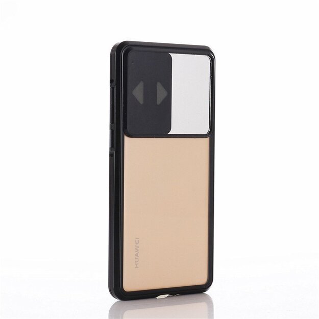 Wozinsky Magnetic Cam Slider Case Full Body Cover built-in front glass lens rotector for Huawei P40 black 4
