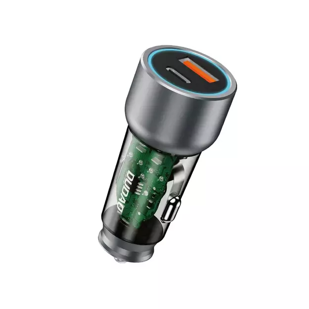 Dudao R4T 25W USB-A / USB-C Car Charger - Gray