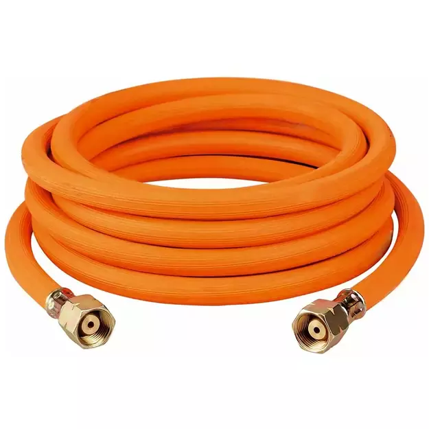 Hose for connecting a gas cylinder, 2 x G3/8&quot L connectors - 5m