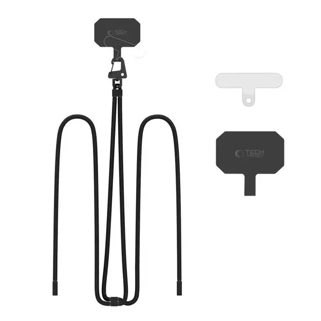 Tech-Protect C5S Rope Crossbody Strap Leash - Black 3