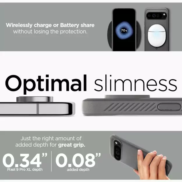 Spigen Rugged Armor Case for Google Pixel 9 Pro XL - Gray 29