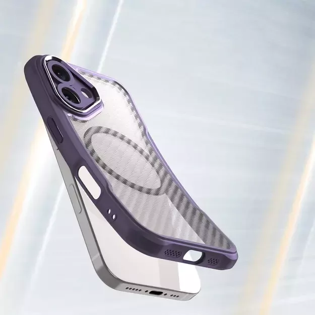 Leading Series MagSafe Silicone Case for iPhone 16 Plus - Purple 3