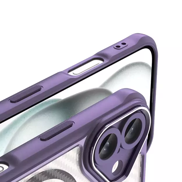 Leading Series MagSafe Silicone Case for iPhone 16 Plus - Purple 7
