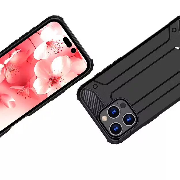 Hybrid Armor iPhone 16 Pro Max Case - Black 10