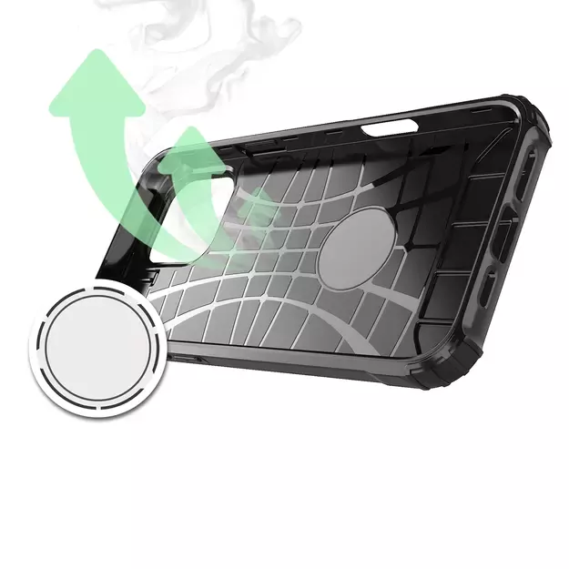Hybrid Armor iPhone 16 Pro Max Case - Black 13