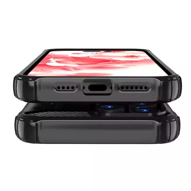 Hybrid Armor iPhone 16 Pro Max Case - Black 16