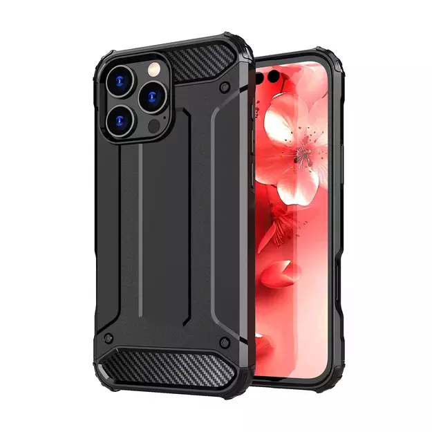 Hybrid Armor iPhone 16 Pro Max Case - Black 9
