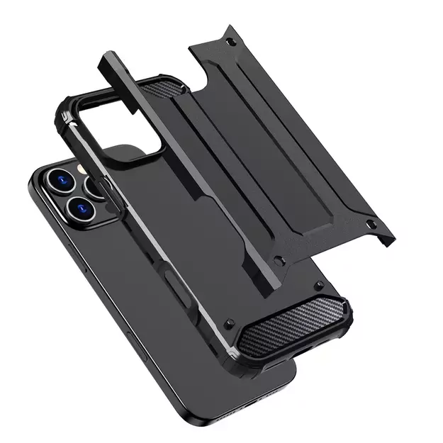 Hybrid Armor iPhone 16 Pro Max Case - Black 14
