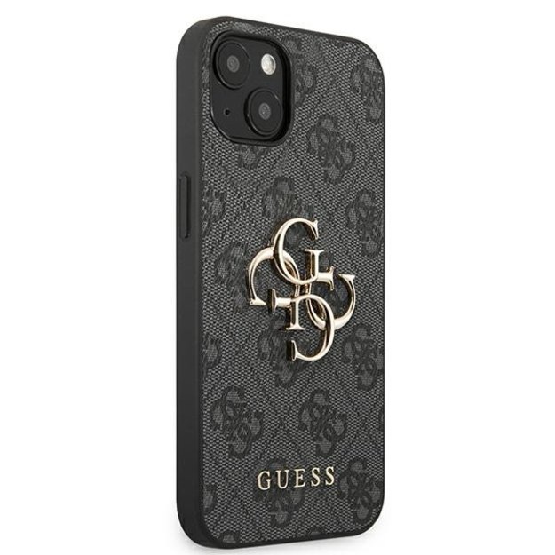 Guess GUHCP13M4GMGGR iPhone 13 / 14 / 15 6.1&quot  gray/gray hardcase 4G Big Metal Logo 3