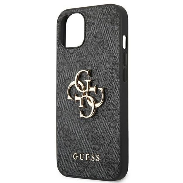 Guess GUHCP13M4GMGGR iPhone 13 / 14 / 15 6.1&quot  gray/gray hardcase 4G Big Metal Logo 5