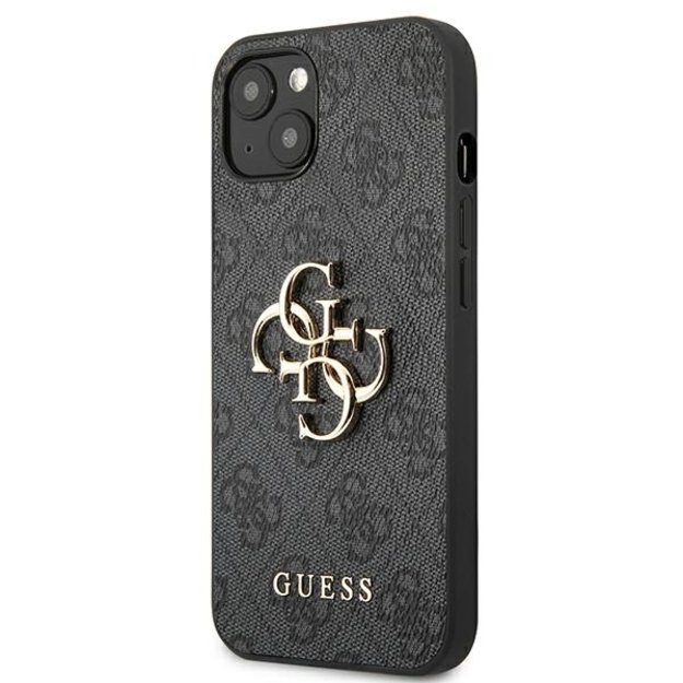 Guess GUHCP13M4GMGGR iPhone 13 / 14 / 15 6.1&quot  gray/gray hardcase 4G Big Metal Logo 1