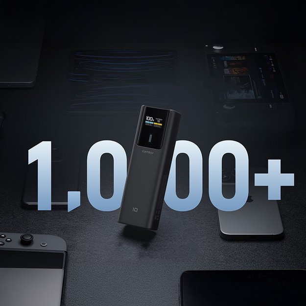Powerbank Cuktech CKPB100PGLBL 150W 10000mAh USB-C USB-A - black 7