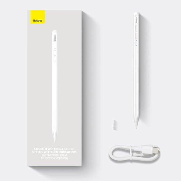 Active stylus for iPad Baseus Smooth Writing 2 SXBC060402 - white 10