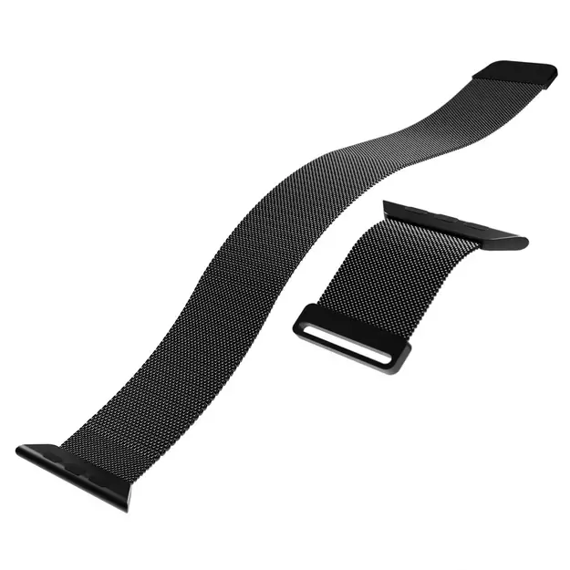Puro Milanese Stainless Steel Apple Watch Band 38/40/41mm - Black 9