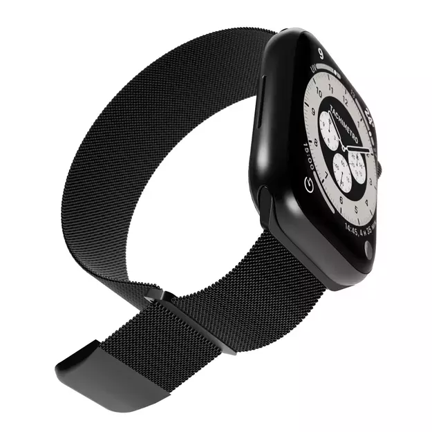 Puro Milanese Stainless Steel Apple Watch Band 38/40/41mm - Black 3