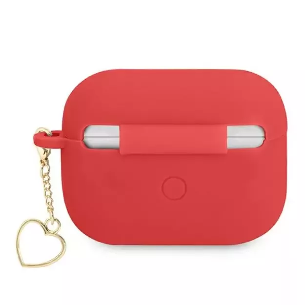 Guess GUAPLSCHSR AirPods Pro cover red/red Silicone Charm Heart Collection 1