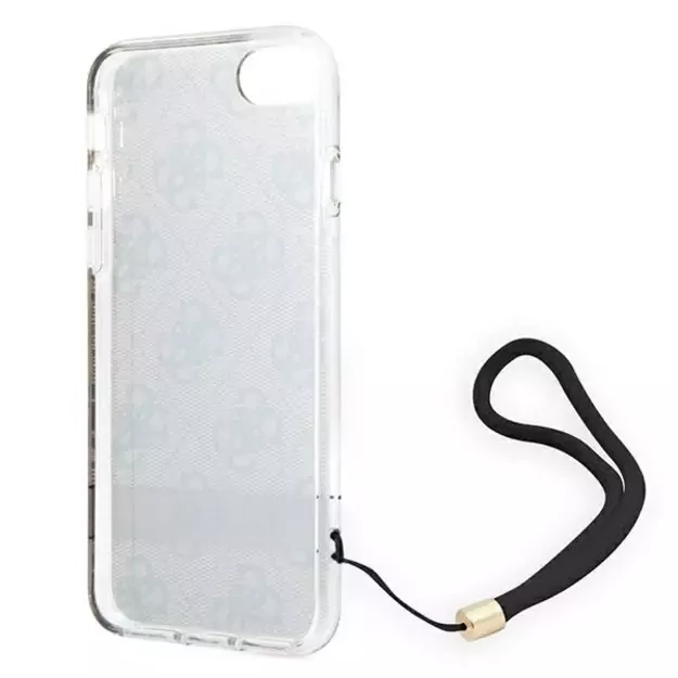 Guess GUOHCI8H4STW iPhone SE 2022 / SE 2020 / 7/ 8 brown/brown hardcase 4G Print Strap 13