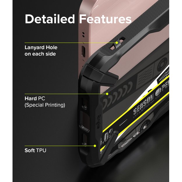 Ringke Fusion X Design durable PC Case with TPU Bumper for iPhone 13 mini black (Ticket band) (FXD540E43) 6