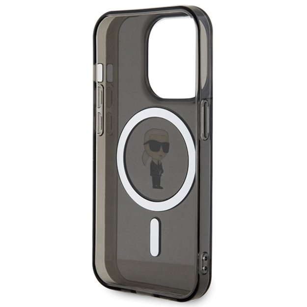 Karl Lagerfeld KLHMP15XHFCKNOK iPhone 15 Pro Max 6.7&quot  black/black hardcase IML Ikonik MagSafe 6