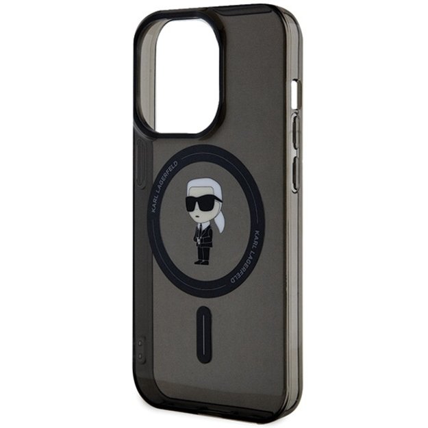 Karl Lagerfeld KLHMP15XHFCKNOK iPhone 15 Pro Max 6.7&quot  black/black hardcase IML Ikonik MagSafe 5