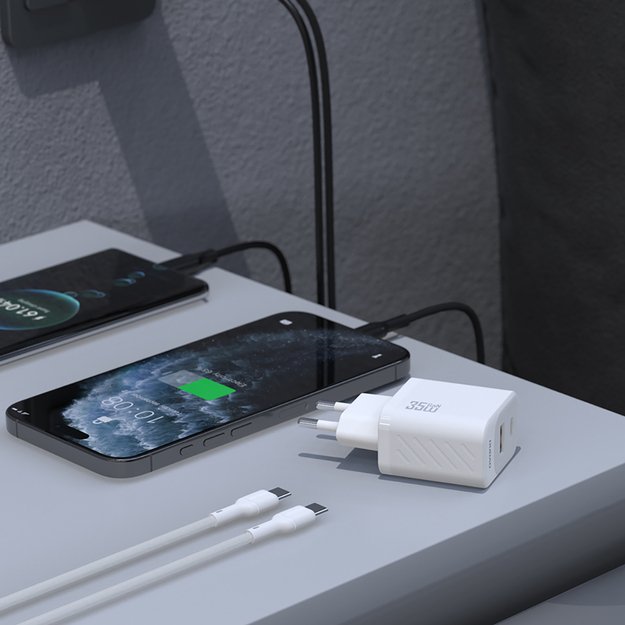 Dudao A27 Max 35W GaN Wall Charger - White 3