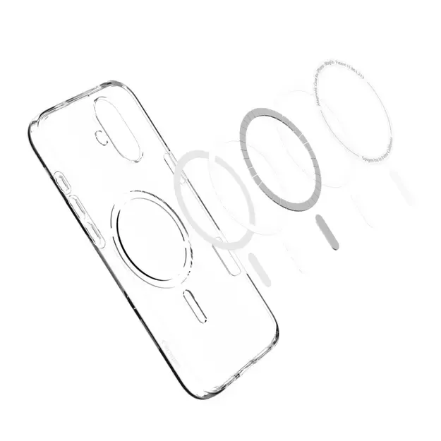Spigen Liquid Crystal Mag Case with MagSafe for iPhone 16 - Clear 8